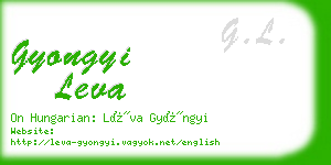 gyongyi leva business card